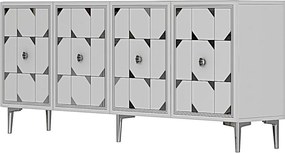 Moka 180 - White, Silver