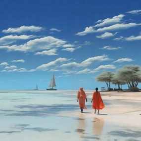 Poszter 80x80cm Nyugalom a homokban