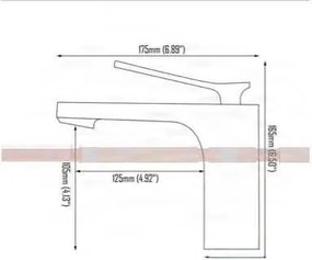 Álló mosdócsaptelep EYN CKB2241, egykaros, egylyukas kivitel fekete, matt fekete és sötétszürke felülettel — 16,5 cm