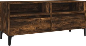 vidaXL füstös tölgy színű szerelt fa TV-szekrény 100x34,5x44,5 cm