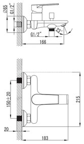 Asti kádtöltő csaptelep, egykaros