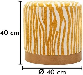 Mustársárga puff Savana – Mauro Ferretti