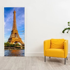 Fotótapéta ajtóra - Eiffel-torony (95x205cm)