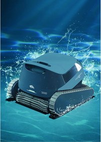 Medencetisztító robot, Dolphin S1000, teljes medencetisztítás (padló, fal, vízvonal, lépcső és napozóterasz tisztítás), PowerStream navigáció, dual aktív kefék, 2,5 óra ciklusidő, finom szűrőkosár