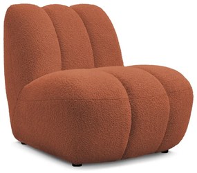 Téglavörös buklé fotel Janissaire – Bobochic Paris