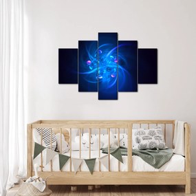 Modern kép kék absztrakció (150x105 cm)