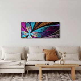 Kép - absztrakció, virág (120x50 cm)