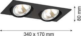 Argon OLIMP 787 Beépíthető spotlámpa 2x6W/G9 IP20
