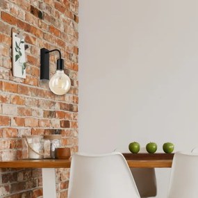 Fali lámpa ASTRID 1xE27/60W/230V matt fekete