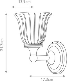 Elstead Lighting AUSTEN BATH-AUSTEN1-PC Fali lámpa 1x40W/G9 IP44