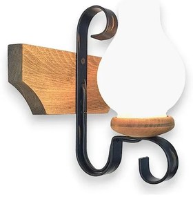 Brilagi - Fali lámpa QUEEN 1xE14/40W/230V bükkfa