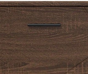 Fürdőszoba bútor szett 3 pcs barna tölgy 76.5 x 35 x 64 cm