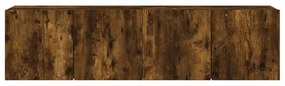 2 db füstös tölgy színű fali TV-szekrény 80 x 30 x 41 cm