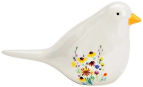 Fehér porcelán madár BIRD FLORAL