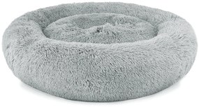 Plüss ágy kutyáknak 80 cm világosszürke