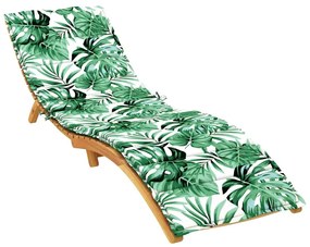 Napozó Fekvőpárna Floral Zöld 200 x 70 x 4 cm Oxford szövet