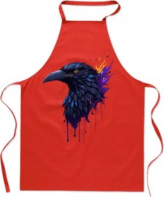 Konyhai kötény Holló Színes Divatos Szakács Ajándék