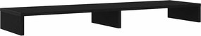 vidaXL fekete tölgy színű szerelt fa monitorállvány 100 x 27 x 10 cm