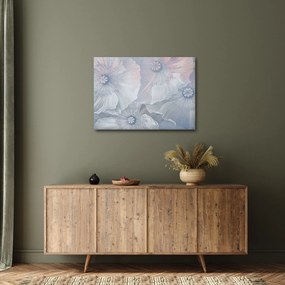 Kép - Kék virágok a falon (70x50 cm)