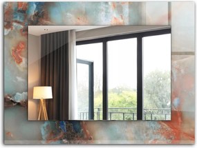 Tükör nyomtatott motívummal XXL 80x60 cm Absztrakt színes textúra