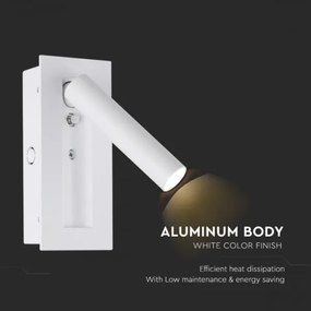 LED fali spotlámpa LED/2W/230V 3000K fehér