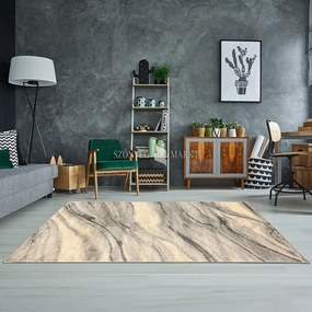 Flora 9043 modern mintájú szőnyeg (Beige) 40x70 cm