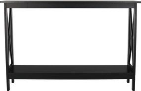 Konzolasztal, fekete, APOLOS