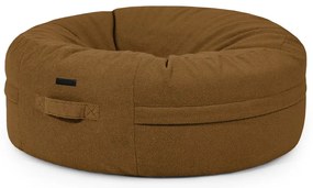 Barna buklé babzsákfotel Roll 135 – SLOWDOWN