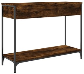 füstös tölgy színű szerelt fa tálalóasztal 100 x 34,5 x 75 cm