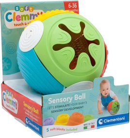 Színes Clemmy készségfejlesztő labda Clementoni