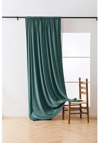 Sötétítő függöny VELVET 140x250 cm, türkiz Felfüggesztés: Hullámos sínszalag