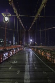 Poszter 40x60cm Brooklyn híd New Yorkban, Assaf Frank