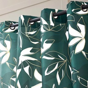 Zöld függöny 140x260 cm Elsa – douceur d'intérieur