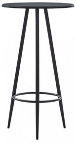 fekete MDF bárasztal 60 x 107,5 cm