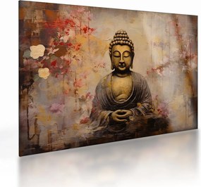 Üveg kép - Buddha, festészet (70x50 cm)