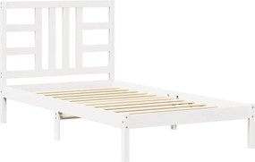 vidaXL fehér tömör fa ágykeret 100 x 200 cm