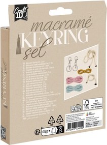 Makramé Rainbow kulcstartó készítő kreatív szett 2 db-os
