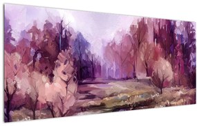 Kép - Őszi tájképfestés (120x50 cm)