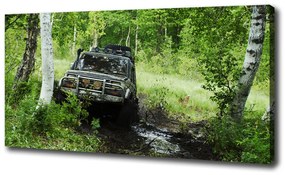 Vászonkép falra Jeep erdőben oc-4134018