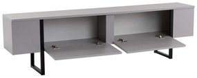 TV szekrény Serenity - Grey, Fekete