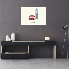 Üveg kép - Európa városai N⁰3 (70x50 cm)