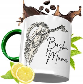 Zöld Bögre Anyukáknak Születésnapi Ajándék fényképes nyomtatással