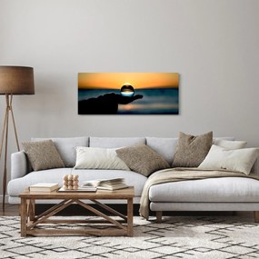 Üveggolyó a tenyérben (120x50 cm)