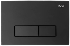 WC vezérlő gomb H type  Black Mat