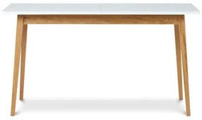 FRISK Összecsukható étkezőasztal 140 cm (fehér / tölgy)