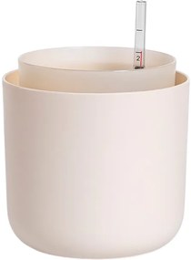 Plastia Tolita önöntöző virágtartó, bézs, átmérő: 16 cm, 16 cm átmérőjű