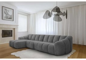 Szürke sarokkanapé (bal oldali-heverő résszel) Shell – Miuform