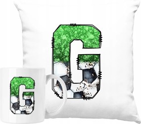 Bögre Szett Párna Labda Ábécé G betű 22 Ötlet Ajándék