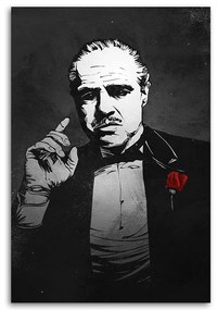 Gario Vászonkép Keresztapa, Vito Corleone portré - Nikita Abakumov Méret: 40 x 60 cm