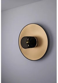 Duolla - Fali lámpa TOKYO RATTAN 1xE27/15W/230V átm. 50 cm arany/fekete